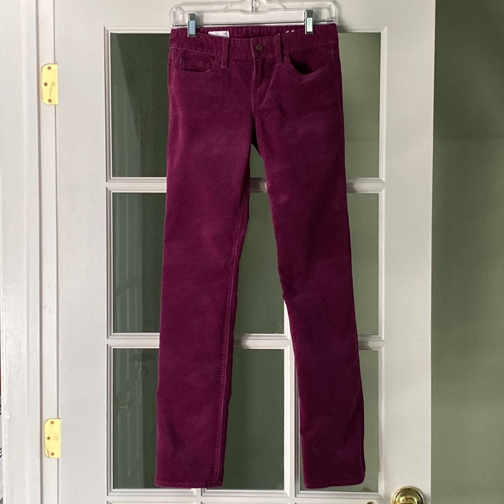 Gap Real Straight Beach Plum Corduroy Jeans Size 25